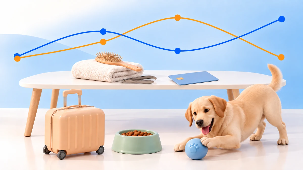 Ilustração de diferentes despesas do grupo Despesas pessoais do IPCA, incluindo serviço bancário, cabeleireiro, hospedagem, cuidados com animais e lazer.